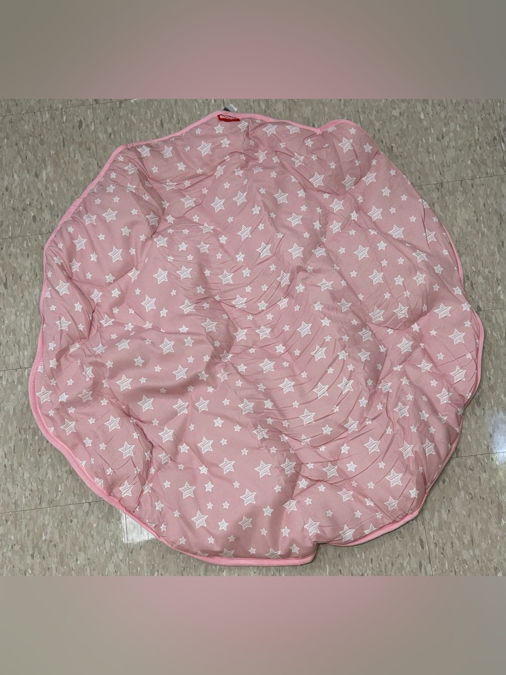 Moonsea Pink Star Quilted Play Mat for Babies/Toddlers/Children